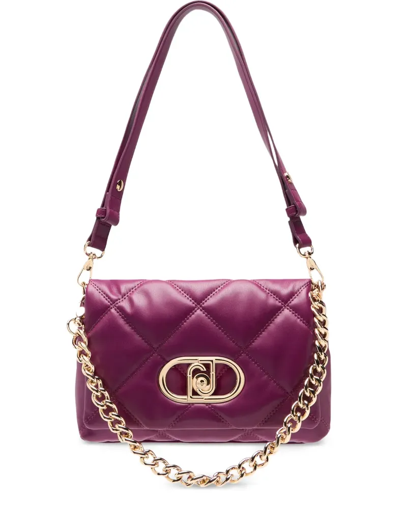 Liu Jo LaPuffy quilted metal logo bag - Violett Violett