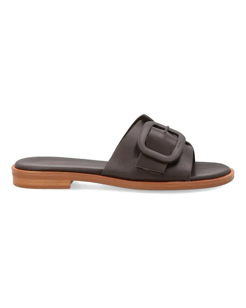 FRAU buckle-fastening crossover sandals - Braun Braun