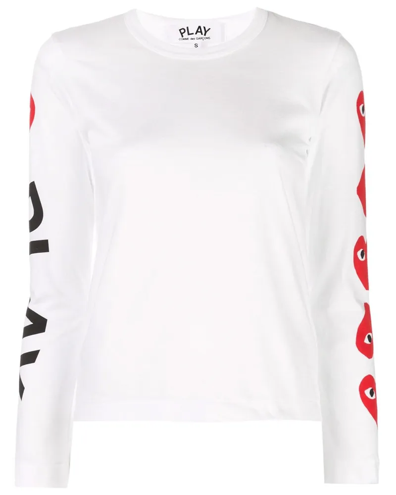 Comme des Garçons Sweatshirt mit Logo-Print Weiß