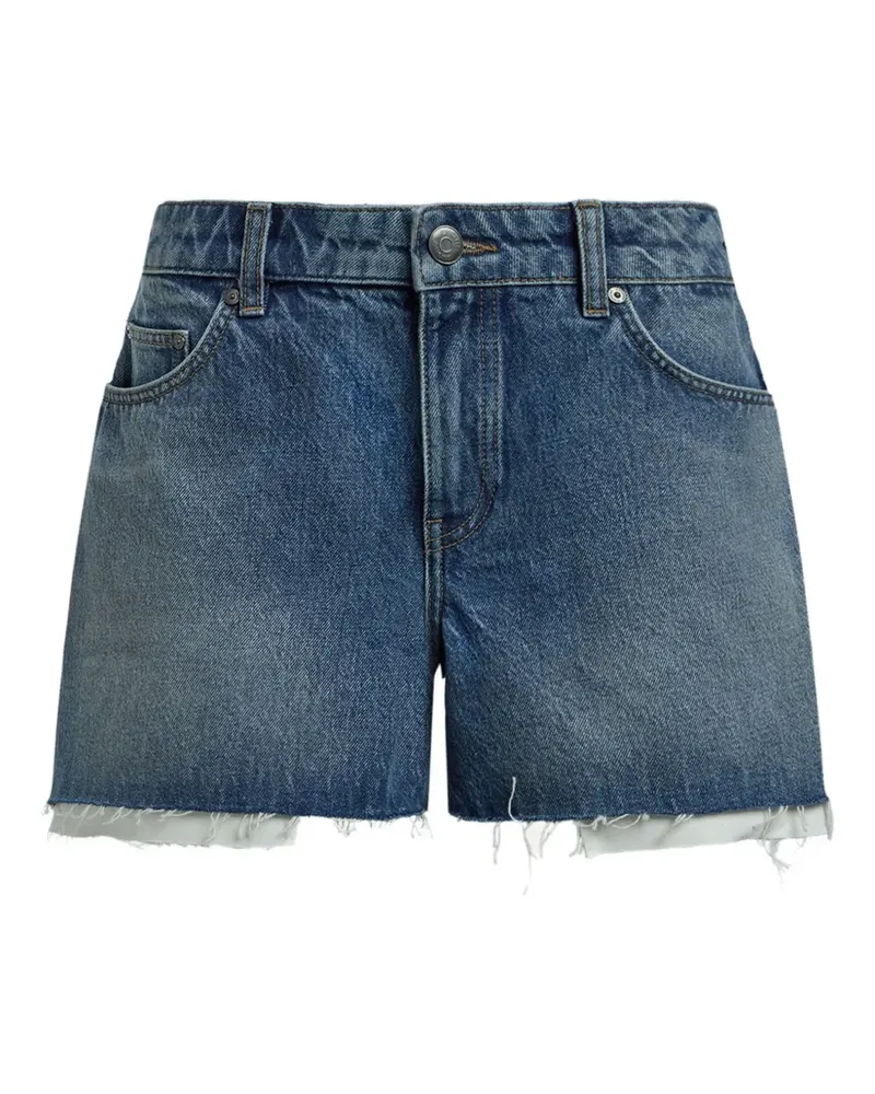 12 STOREEZ Jeans-Shorts im Distressed-Look - Blau Blau