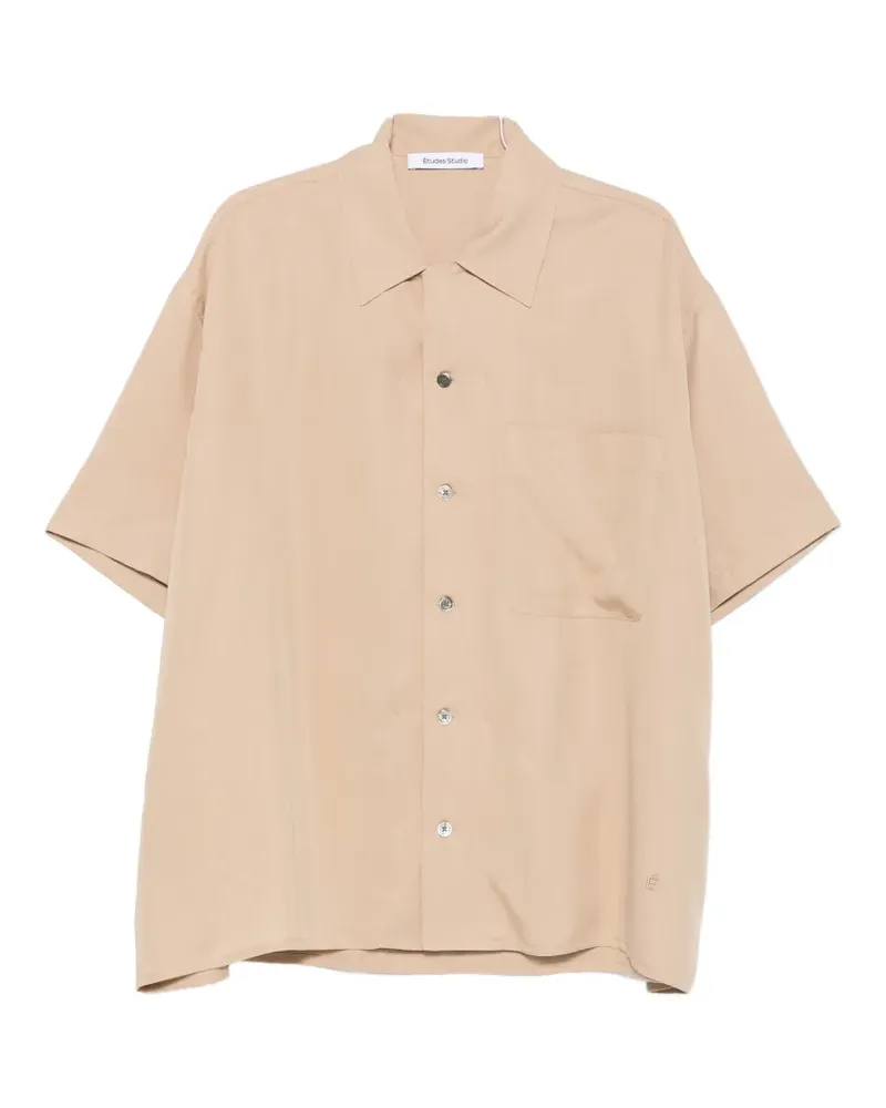 Études Studio buttoned short-sleeve shirt - Nude Nude