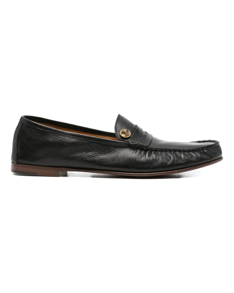 Versace Medusa leather loafers - Schwarz Schwarz