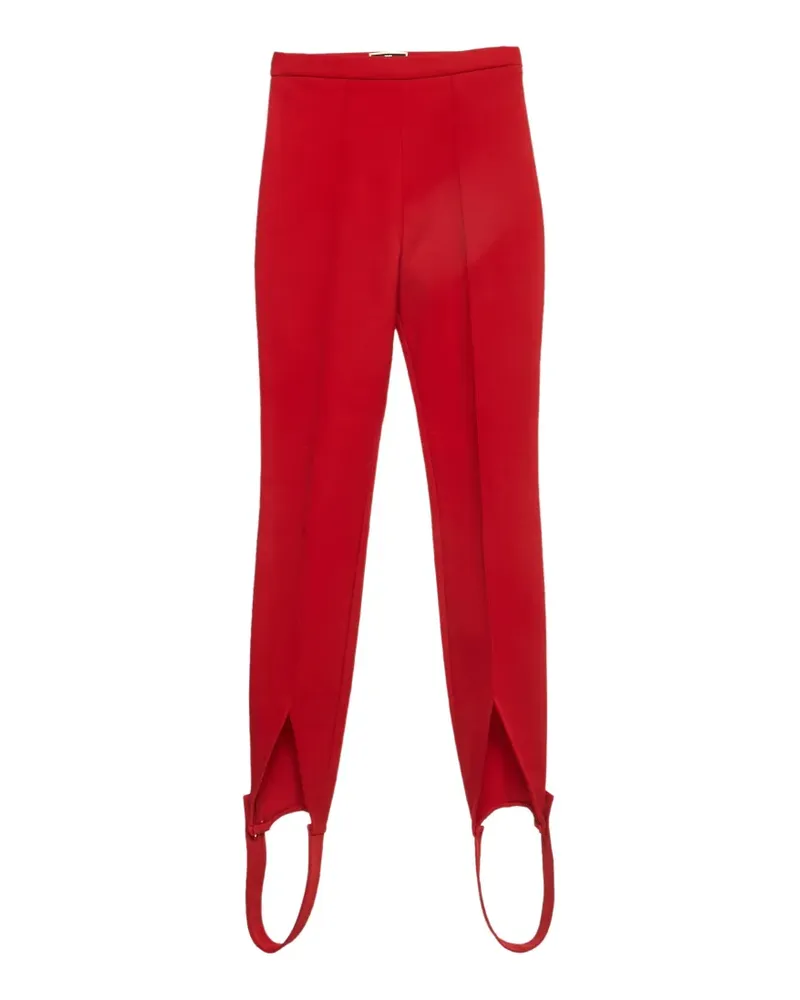 Elisabetta Franchi stirrup gabardine trousers - Rot Rot