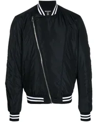 Balmain Bomberjacke mit Logo-Print Schwarz