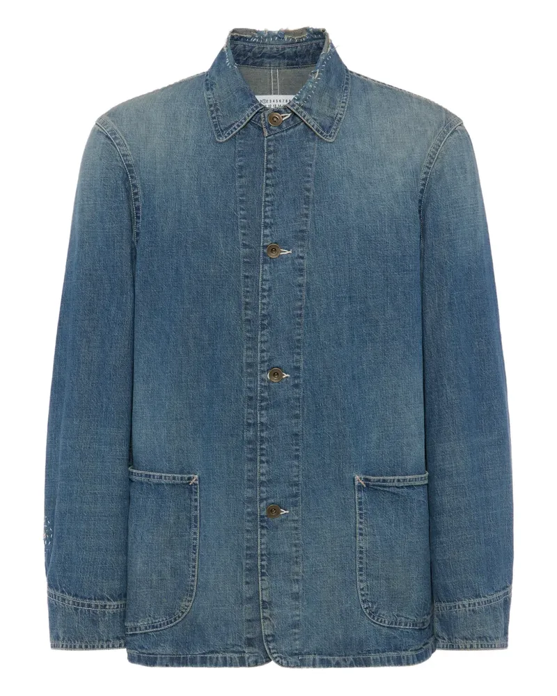 Maison Margiela Jacke mit geknöpften Taschen - Blau Blau