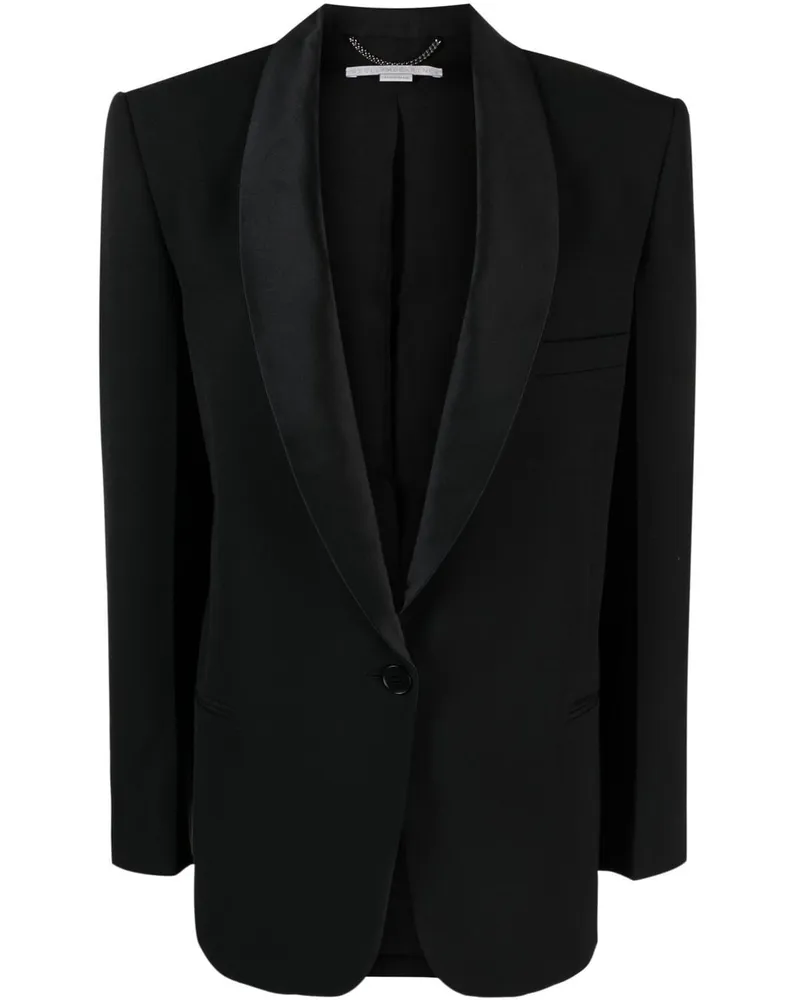 Stella McCartney Blazer mit Schalkragen - Schwarz Schwarz