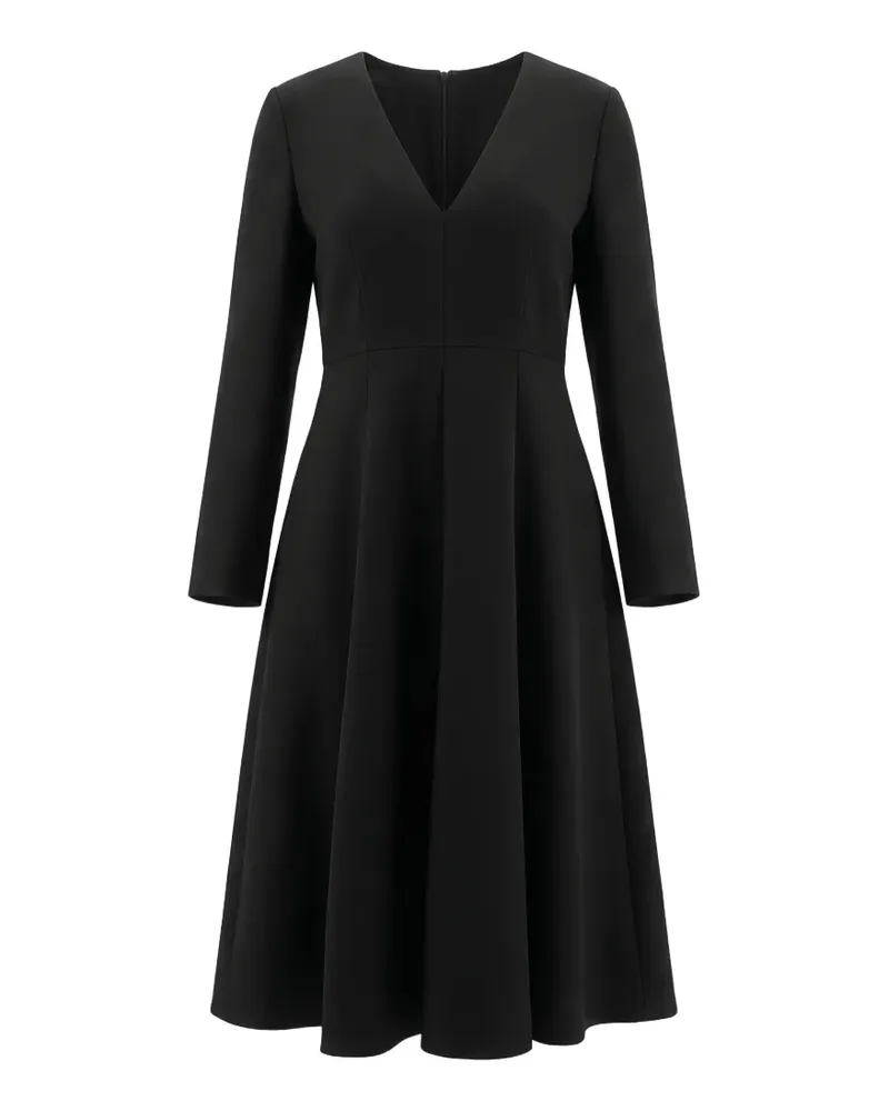 Valentino Garavani Langärmeliges Kleid mit V-Ausschnitt - Schwarz Schwarz