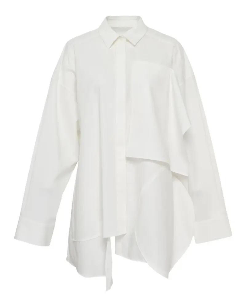 ENFÖLD Hemd mit Drapierung - Weiß Weiß