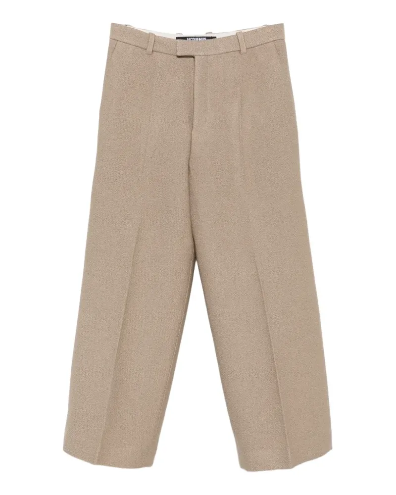 Jacquemus Weite Hose mit Bügelfalten - Nude Nude