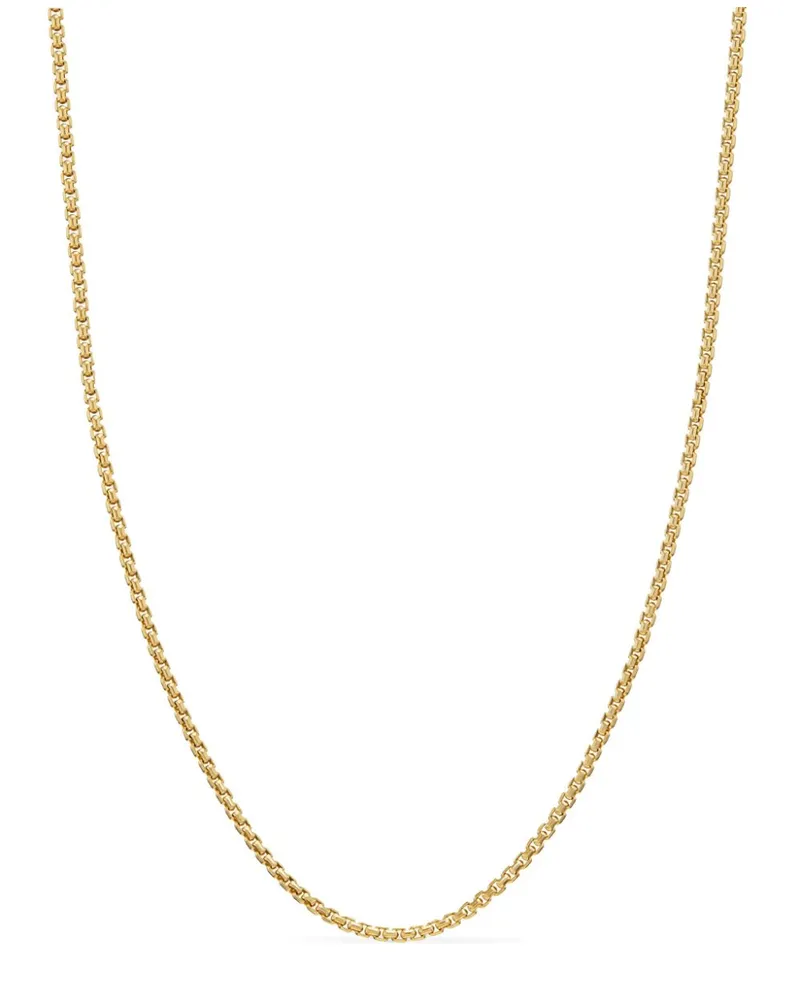 David Yurman 18kt Box Chain Gelbgoldhalskette 1mm Gold