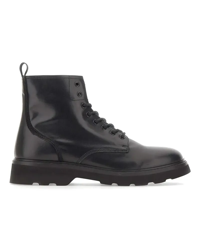 Woolrich Schnürstiefel aus Leder - Schwarz Schwarz