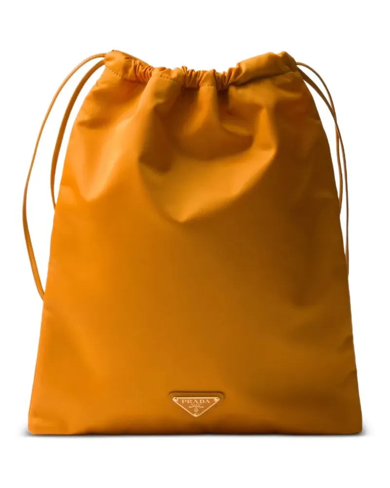 Prada Clutch mit Kordelzug - Orange Orange