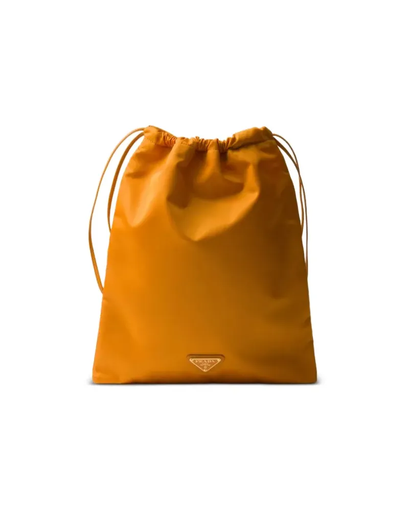 Prada Wish Re-Nylon Clutch - Orange Orange
