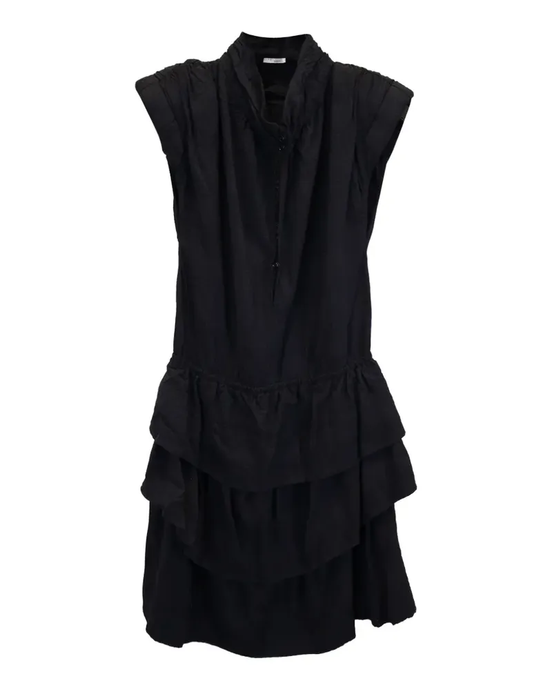 IRO Gestuftes Calcie Kleid - Schwarz Schwarz