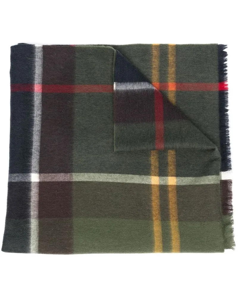 Barbour Schal mit Schottenkaro - Grün Grün