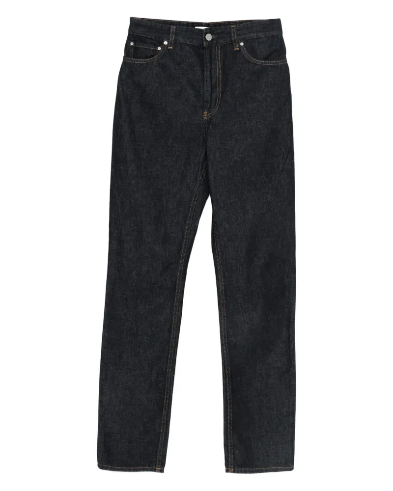 Totême Slim-Fit-Jeans mit hohem Bund - Blau Blau