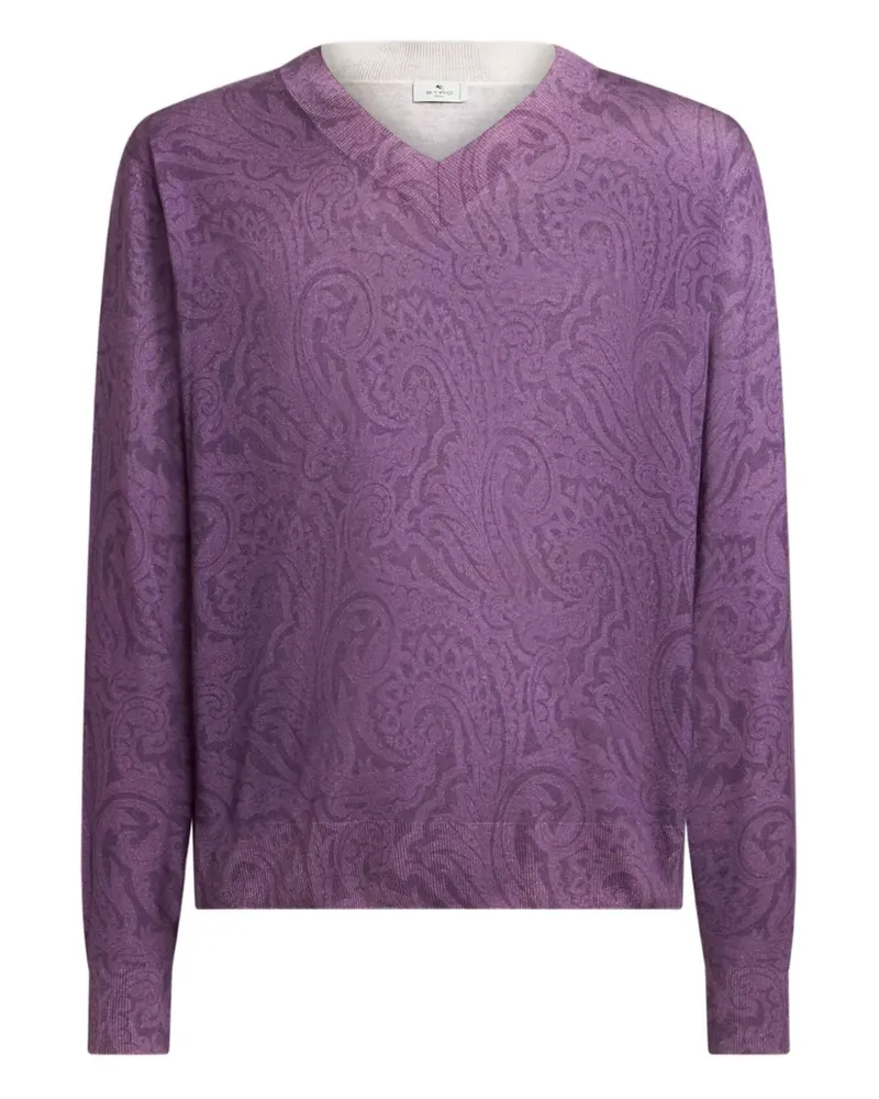 Etro Pullover mit Paisleymuster - Violett Violett