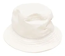 Fischerhut mit Logo-Print - Weiß