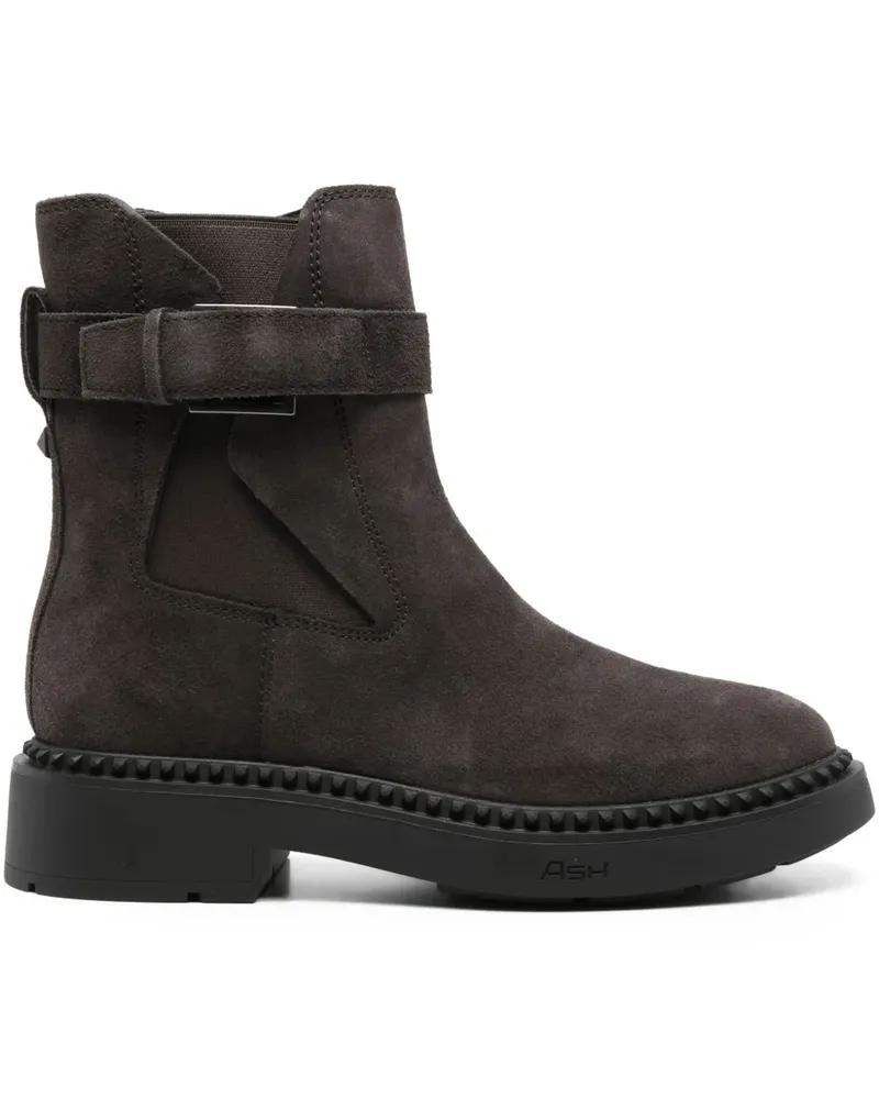 ash Stiefel mit Schnallenriemen - Braun Braun