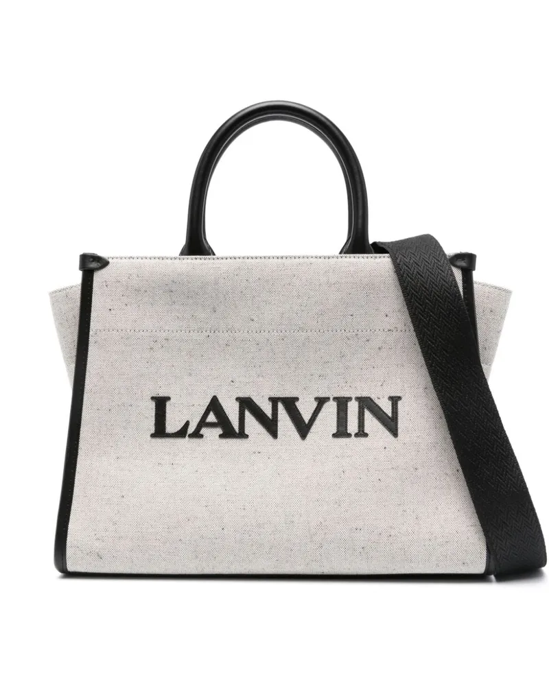 Lanvin Shopper mit Logo-Prägung - Nude Nude
