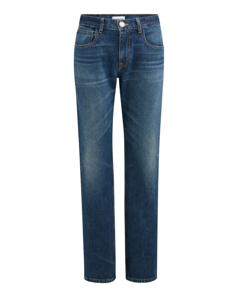 Brandon Maxwell Beau Straight-Leg-Jeans - Blau Blau