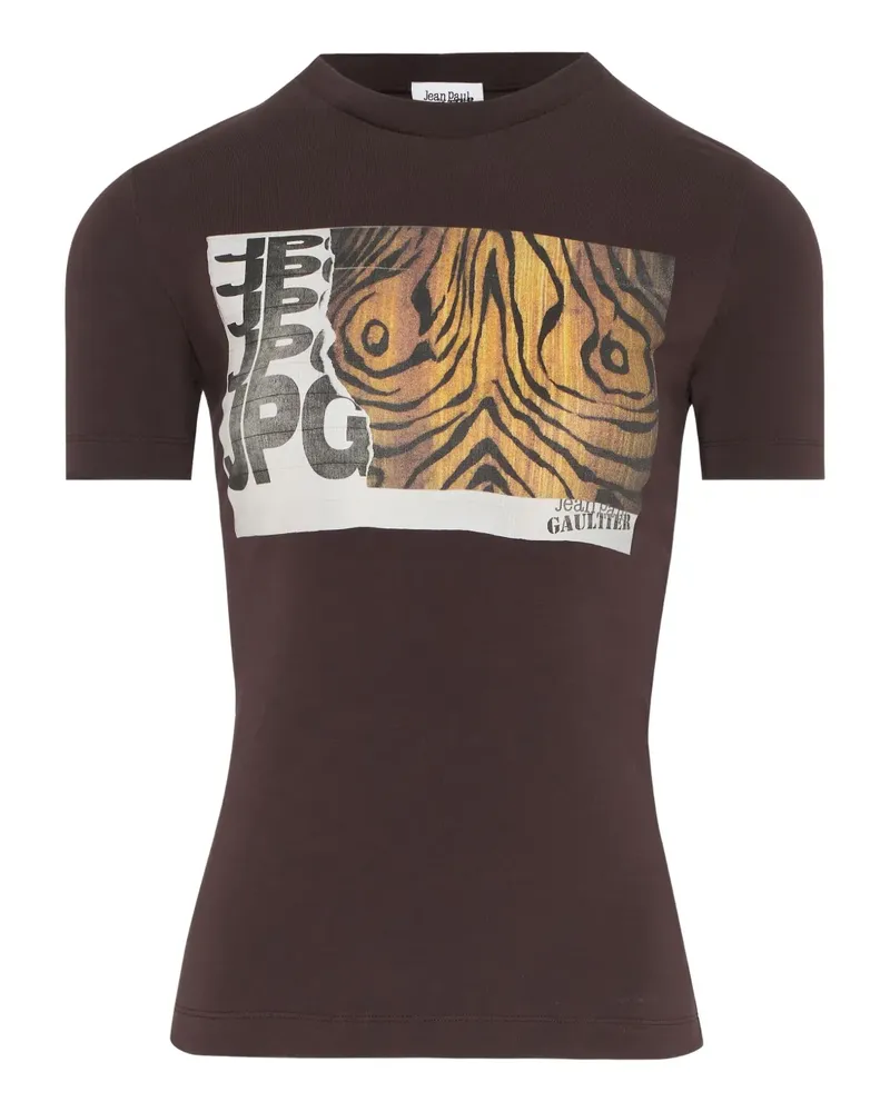 Jean Paul Gaultier T-Shirt mit Print - Braun Braun
