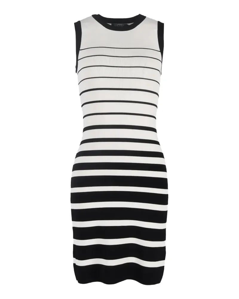 Ralph Lauren Gestreiftes Minikleid - Weiß Weiß