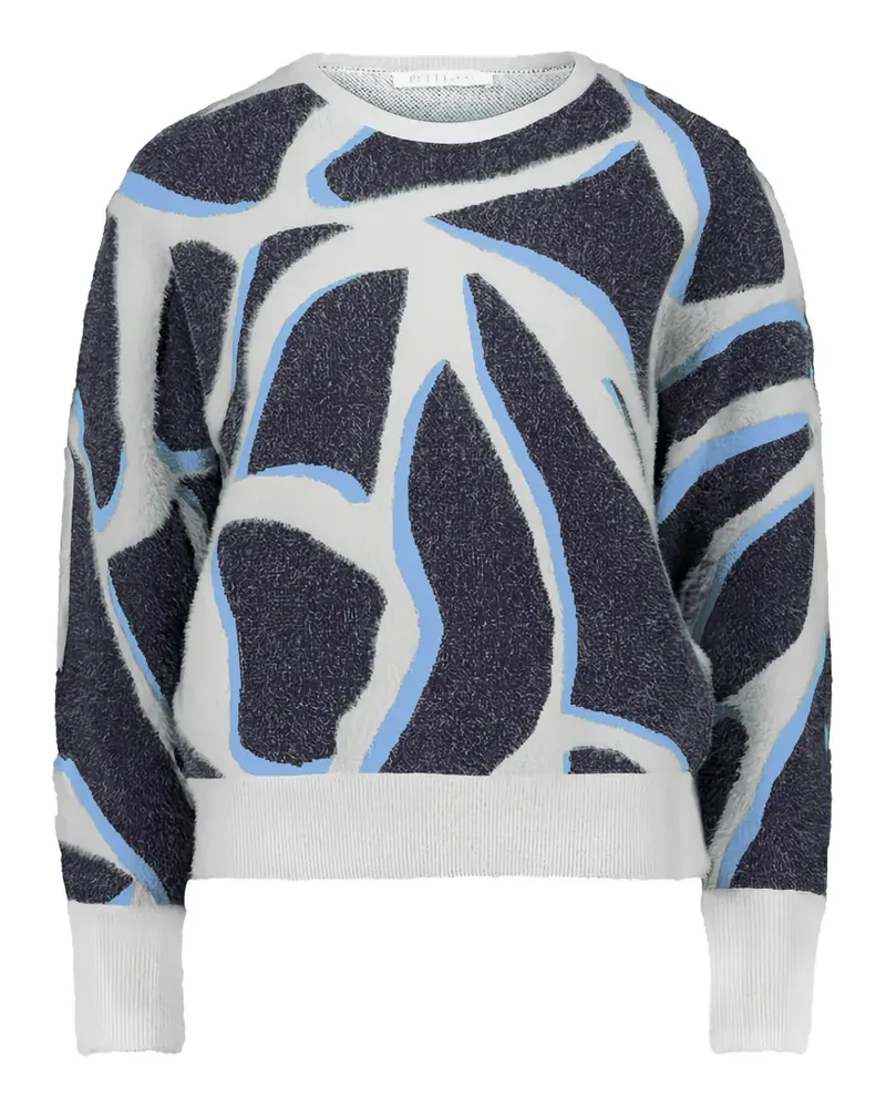 Betty Barclay abstract-pattern crewneck sweater - Grau Grau
