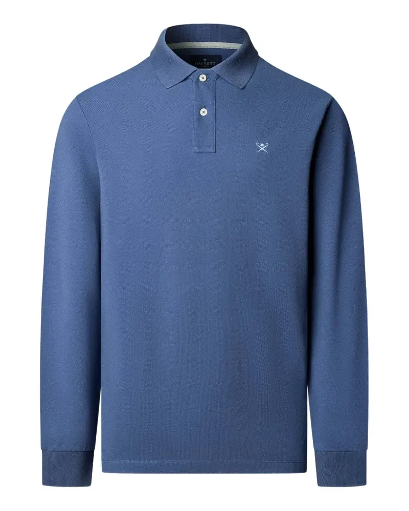 Hackett Poloshirt mit Logo-Stickerei - Blau Blau