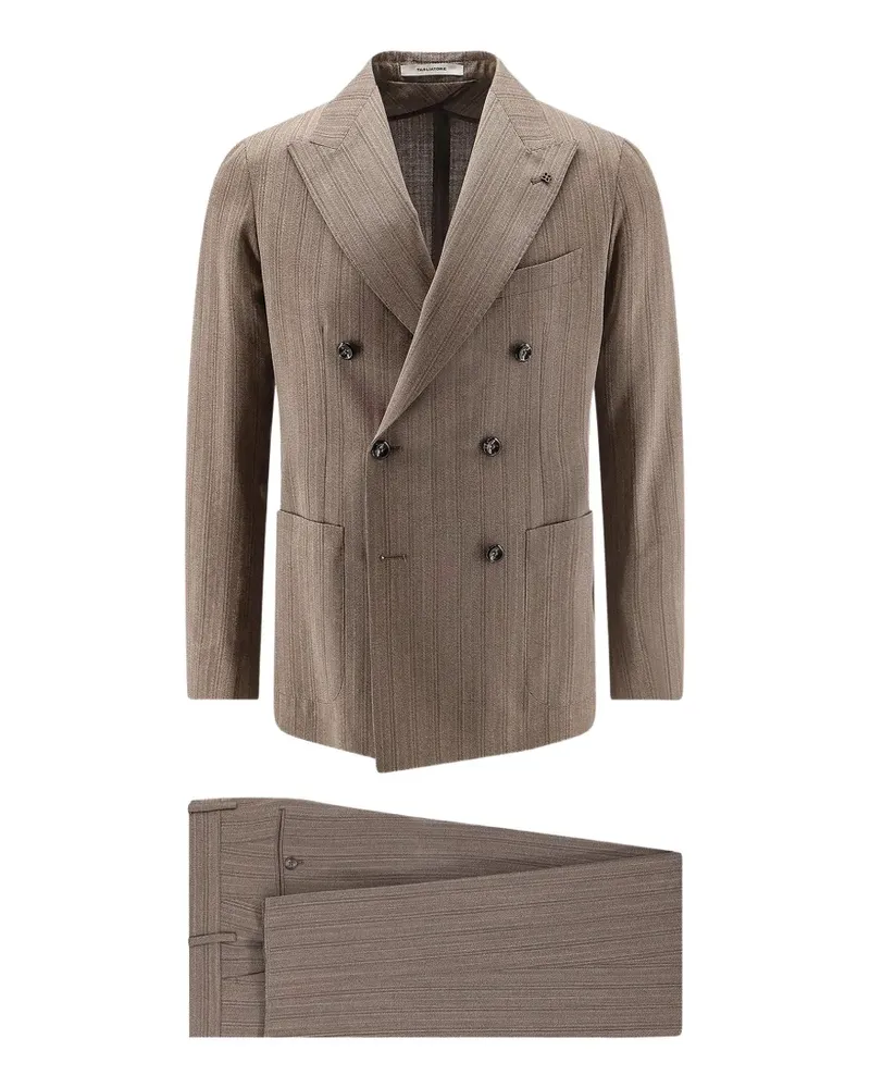 Tagliatore double-breasted pinstripe suit - Braun Braun