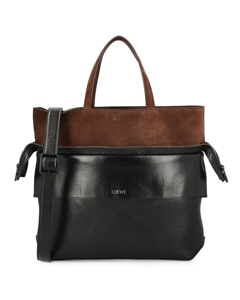 Loewe Switch leather tote bag - Schwarz Schwarz
