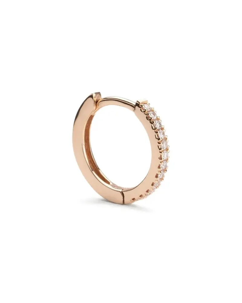 WHITE BIRD large 18K rose gold Margot diamond earring Rose