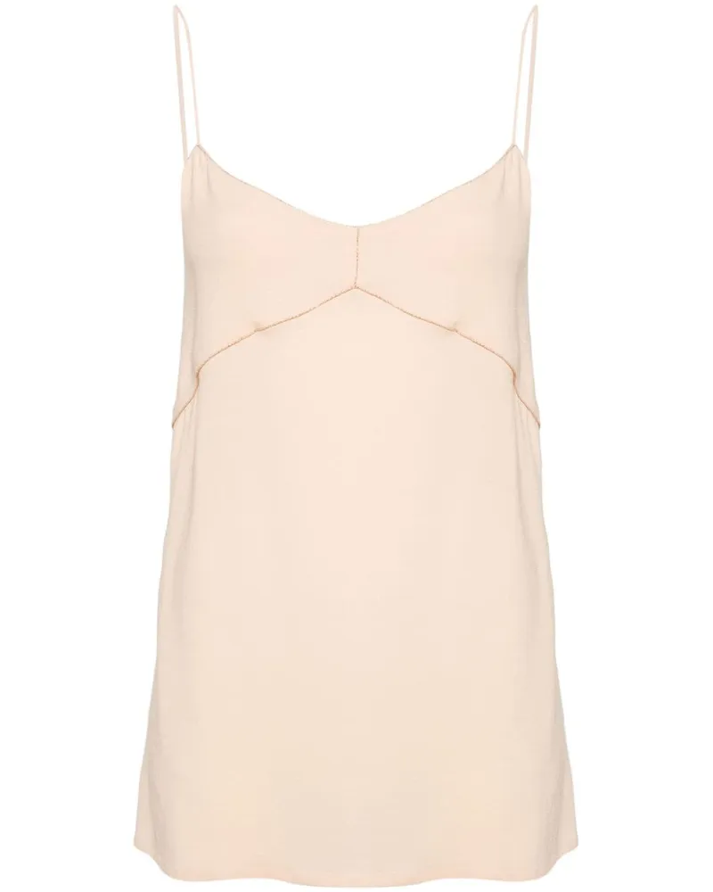 Fabiana Filippi Top mit Perlen - Nude Nude