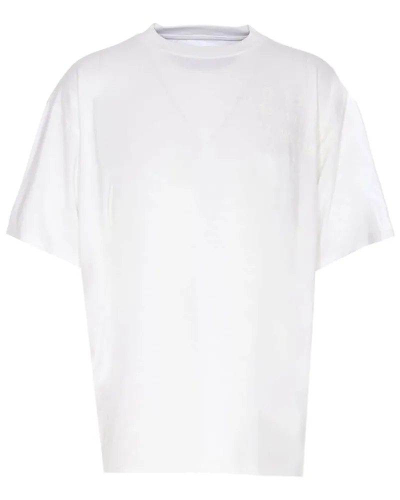 Maison Margiela T-Shirt mit Nummern-Print - Weiß Weiß