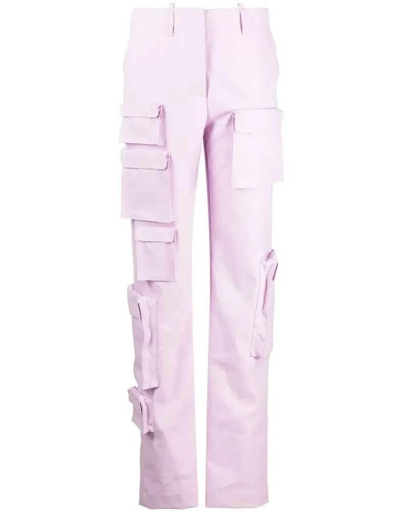 OFF-WHITE Cargohose mit hohem Bund - Violett Violett