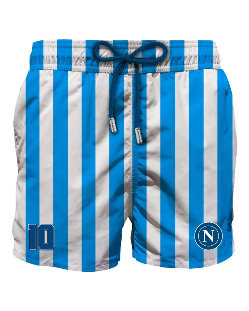 MC2 Saint Barth striped drawstring swim shorts - Blau Blau