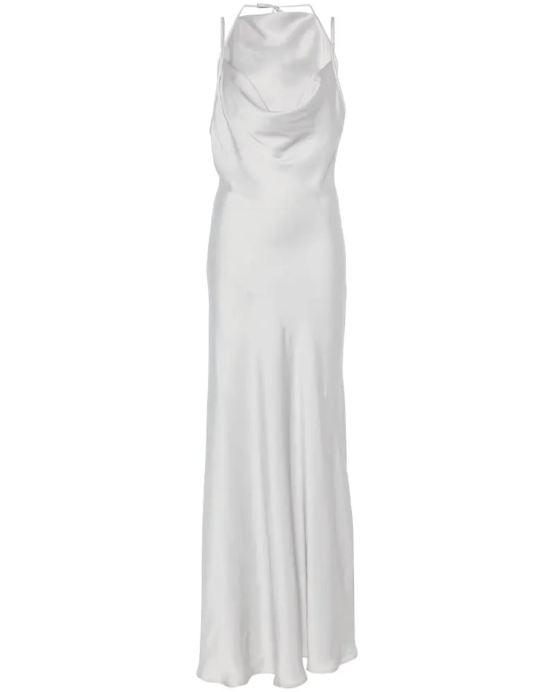 Y/PROJECT Maxikleid mit Schalkragen - Grau Grau