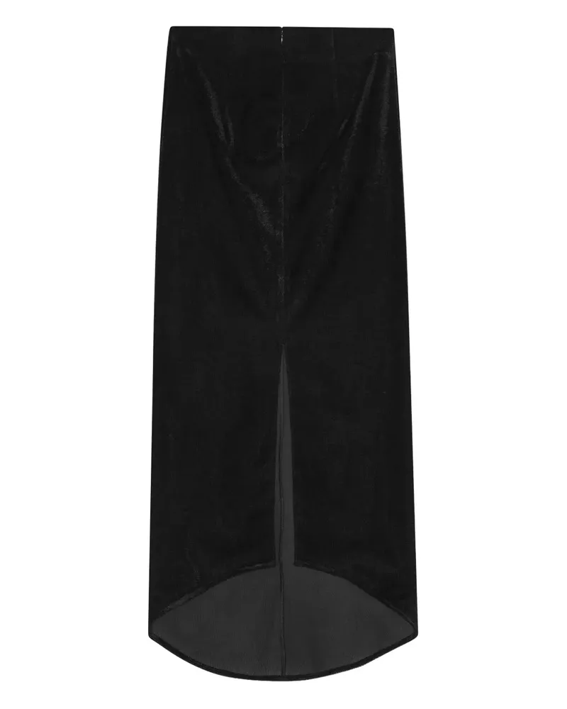 REMAIN Asymmetrischer Midirock - Schwarz Schwarz