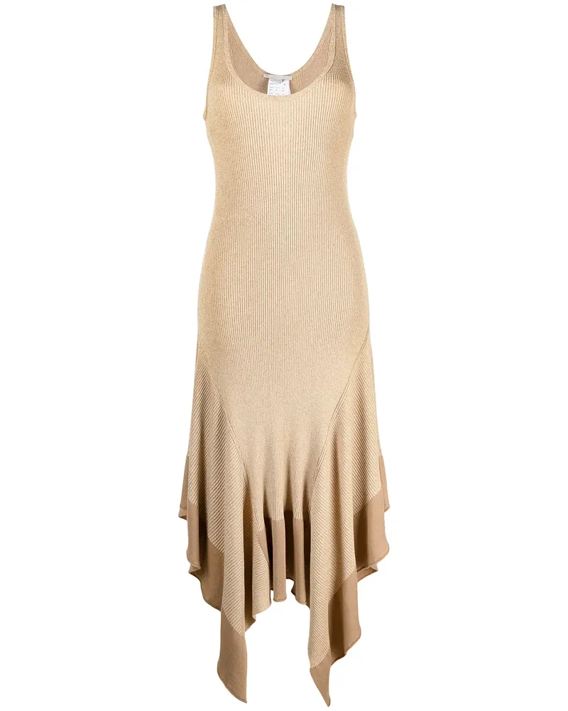 Stella McCartney Kleid mit zipfeligem Saum - Nude Nude