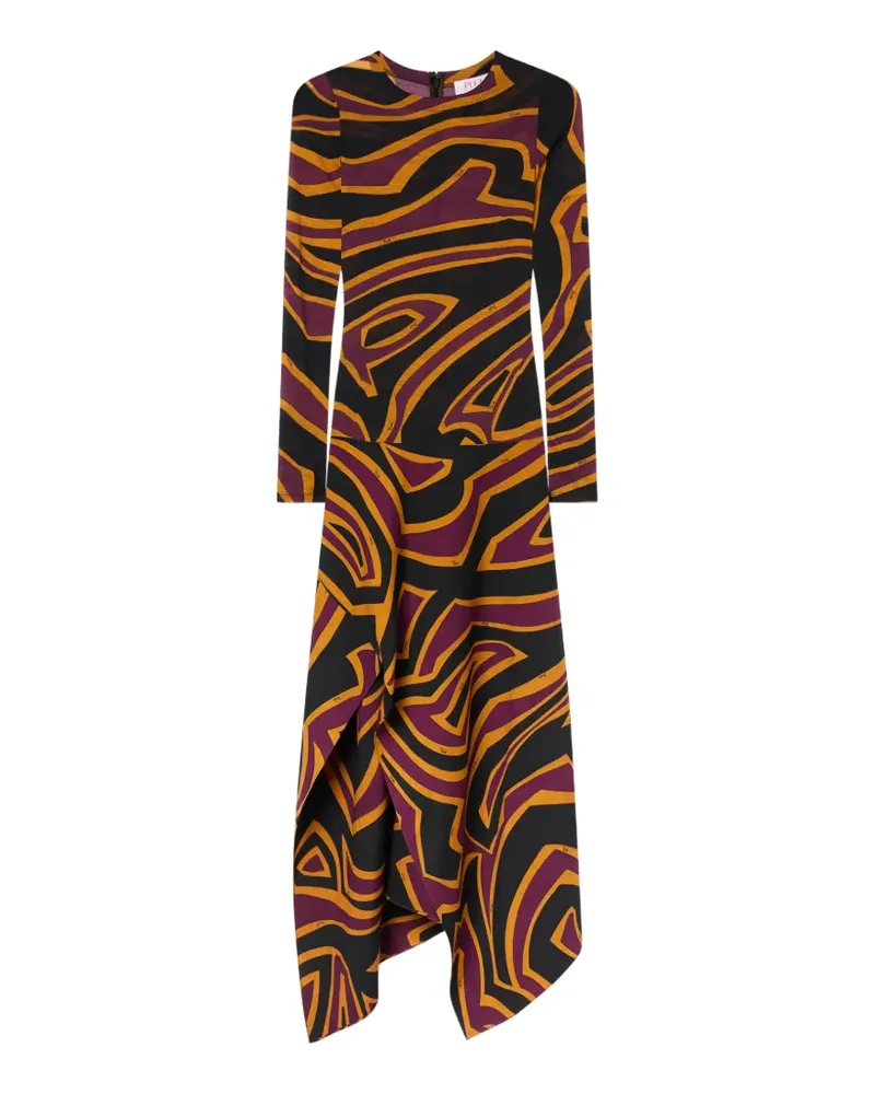 Emilio Pucci Kleid mit Labirinto-Print - Schwarz Schwarz