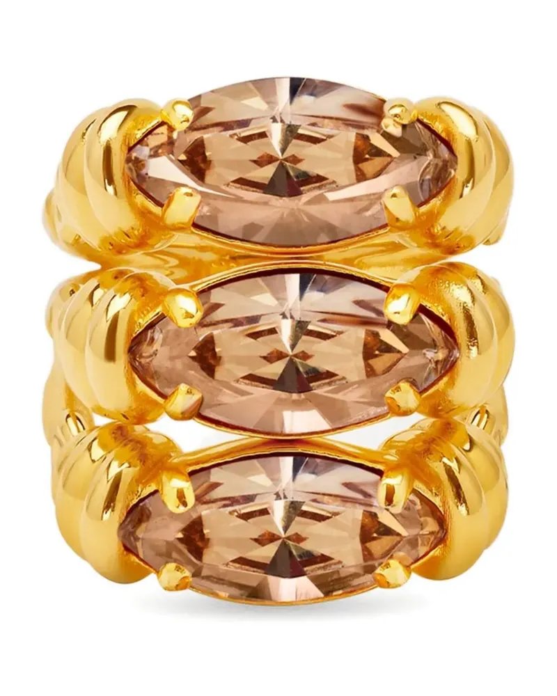 Oscar de la Renta Triple Navette Ring - Gold Gold