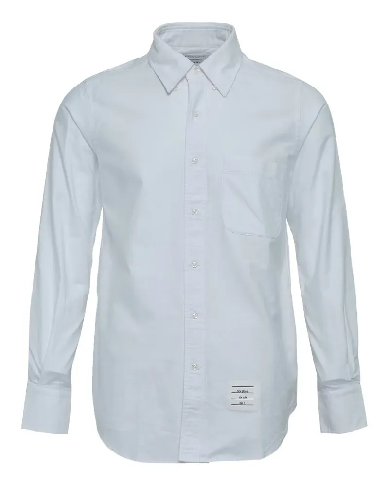 Thom Browne Hemd mit aufgesetzter Tasche - 100 WHITE 100