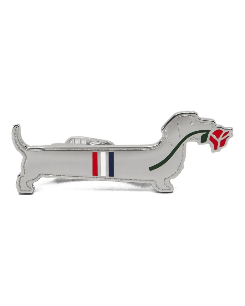 Thom Browne Hector limousine tie bar - Silber Silber
