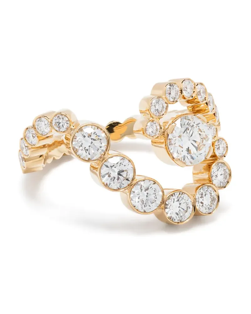 Sophie Bille Brahe Giulia Ring aus 18kt recyceltem Gelbgold mit Diamanten Gold