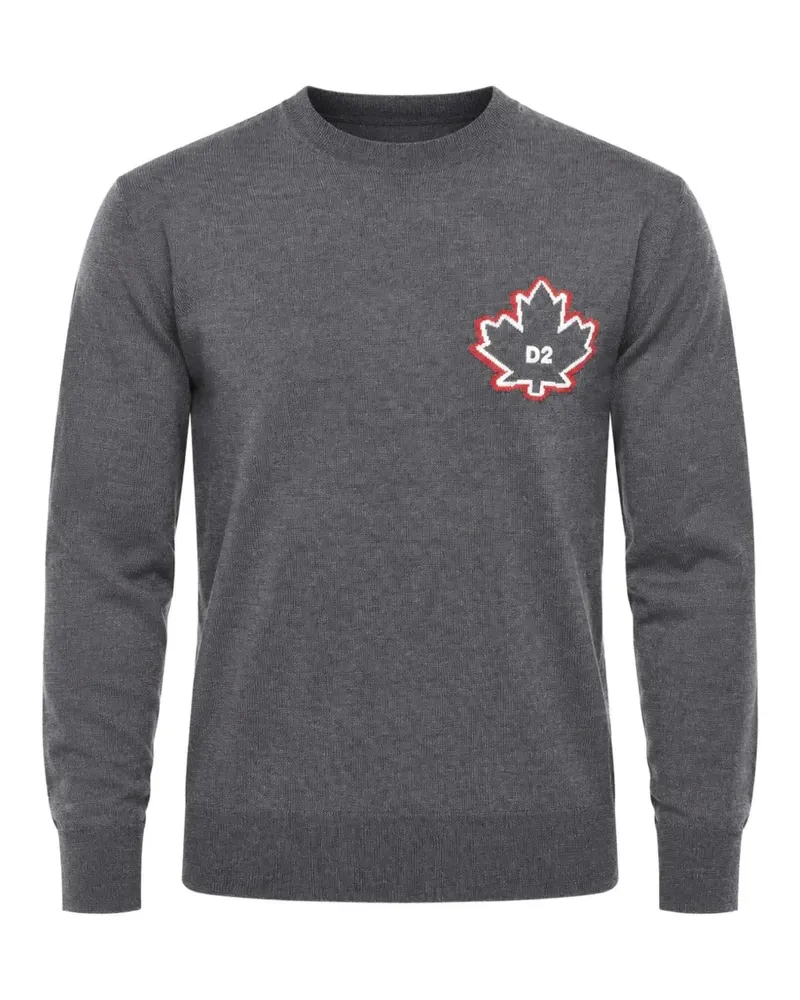 Dsquared2 Pullover mit Logo-Patch - Grau Grau