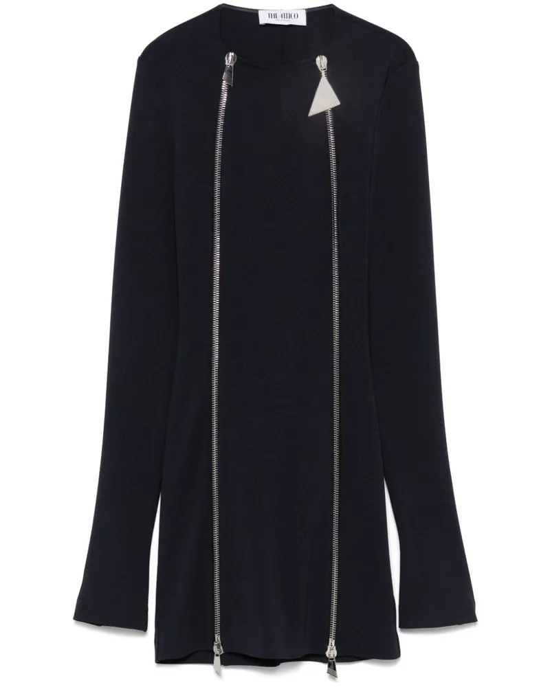 ATTICO Minikleid mit doppeltem Reißverschluss - Blau Blau
