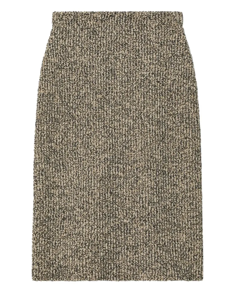Tory Burch Gerippter Tweed-Rock - Braun Braun