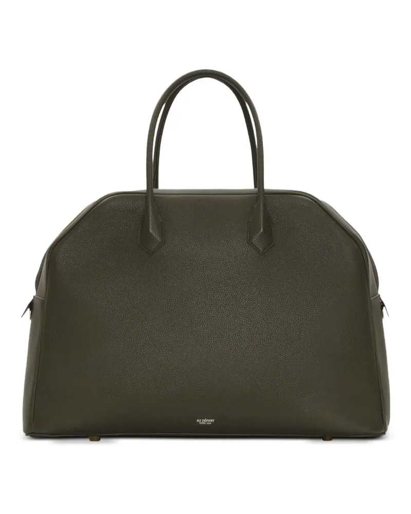 AU DÉPART Savoye grained leather tote bag - Grün Grün