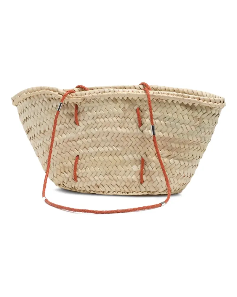 BIMBA Y LOLA medium braided-strap shoulder bag - Nude Nude