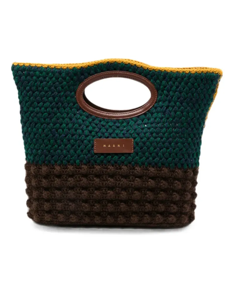 Marni crochet-knit tote bag - Grün Grün